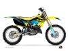 Suzuki 125 RM Dirt Bike Stage Graphic Kit Yellow Blue