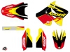 Kit Déco Moto Cross Stage Suzuki 250 RM Jaune Rouge LIGHT