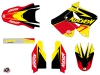 Suzuki 125 RM Dirt Bike Stage Graphic Kit Yellow Red LIGHT