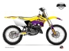 Kit Déco Moto Cross Stage Suzuki 250 RM Jaune Violet LIGHT