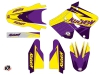 Kit Déco Moto Cross Stage Suzuki 125 RM Jaune Violet LIGHT