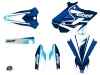 Yamaha 125 YZ Dirt Bike Stage Graphic Kit Blue LIGHT