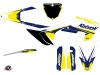 Kit Déco Moto Cross Stage Husqvarna TC 125 Blanc Jaune