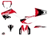 Kit Déco Moto Cross Stage Honda 125 CR Rouge