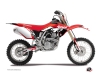 Kit Déco Moto Cross Stage Honda 125 CR Rouge