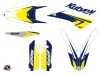 Kit Déco Moto Cross Stage Husqvarna TC 250 Blanc Jaune LIGHT