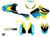 Suzuki 250 RM Dirt Bike Stage Graphic Kit Yellow Blue