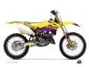 Kit Déco Moto Cross Stage Suzuki 250 RM Jaune Violet