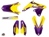 Kit Déco Moto Cross Stage Suzuki 250 RMZ Jaune Violet LIGHT