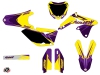 Suzuki 250 RMZ Dirt Bike Stage Graphic Kit Yellow Purple
