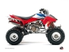 Kit Déco Quad Stage Honda 250 TRX R Bleu Rouge