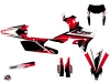 Yamaha 250 WRF Dirt Bike Stage Graphic Kit Black Red