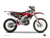 Yamaha 250 WRF Dirt Bike Stage Graphic Kit Black Red