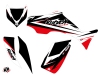 Yamaha 350-450 Wolverine ATV Stage Graphic Kit Black Red
