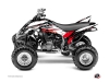 Yamaha 350 Raptor ATV Stage Graphic Kit Black Red