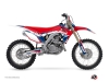 Honda 450 CRF Dirt Bike Stage Graphic Kit Blue Red
