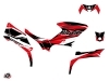 Yamaha 450 Kodiak ATV Stage Graphic Kit Black Red