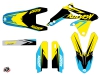 Kit Déco Moto Cross Stage Suzuki 450 RMZ Jaune Bleu LIGHT