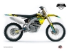 Kit Déco Moto Cross Stage Suzuki 450 RMZ Jaune Bleu LIGHT