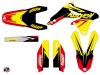 Kit Déco Moto Cross Stage Suzuki 450 RMZ Jaune Rouge LIGHT