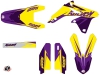 Kit Déco Moto Cross Stage Suzuki 450 RMZ Jaune Violet LIGHT