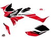 Honda 450 TRX ATV Stage Graphic Kit Black Red