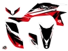 Yamaha 450 YFZ ATV Stage Graphic Kit Black Red