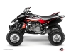 Yamaha 450 YFZ ATV Stage Graphic Kit Black Red