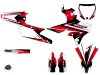 Yamaha 450 YZF Dirt Bike Stage Graphic Kit Black Red