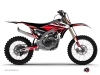 Yamaha 450 YZF Dirt Bike Stage Graphic Kit Black Red