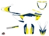 Kit Déco Moto Cross Stage Husqvarna TC 50 Blanc Jaune