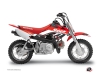 Honda 50 CRF Dirt Bike Stage Graphic Kit Red
