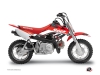 Kit Déco Moto Cross Stage Honda 50 CRF Rouge