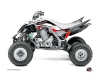 Yamaha 700 Raptor ATV Stage Graphic Kit Black Red