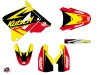 Suzuki 85 RM Dirt Bike Stage Graphic Kit Yellow Red LIGHT