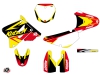 Suzuki 85 RM Dirt Bike Stage Graphic Kit Yellow Red