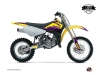 Suzuki 85 RM Dirt Bike Stage Graphic Kit Yellow Purple LIGHT