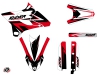 Kit Déco Moto Cross Stage Yamaha 85 YZ Noir Rouge LIGHT