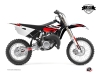 Yamaha 85 YZ Dirt Bike Stage Graphic Kit Black Red LIGHT