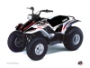 Yamaha Breeze ATV Stage Graphic Kit Black Red