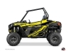 Kit Déco Portes Basses Dragonfire Stage SSV Polaris RZR 900S/1000/Turbo 2015-2017 Noir Jaune