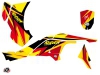 Can Am DS 450 ATV Stage Graphic Kit Yellow Red