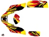 Can Am DS 650 ATV Stage Graphic Kit Yellow Red