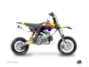 Kit Déco Moto Cross Stage YCF F125 Jaune Violet