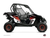 Can Am Maverick UTV Stage Graphic Kit Black Red