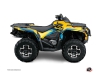 Kit Déco Quad Stage Can Am Outlander 400 XTP Jaune Bleu