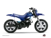 Kit Déco Moto Cross Stage Yamaha PW 50 Bleu