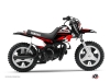 Yamaha PW 50 Dirt Bike Stage Graphic Kit Black Red