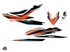 Seadoo RXP 260-300-315 Jet-Ski Stage Graphic Kit Orange Blue