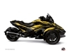 Can Am Spyder RT Limited Roadster Stage Graphic Kit Yellow